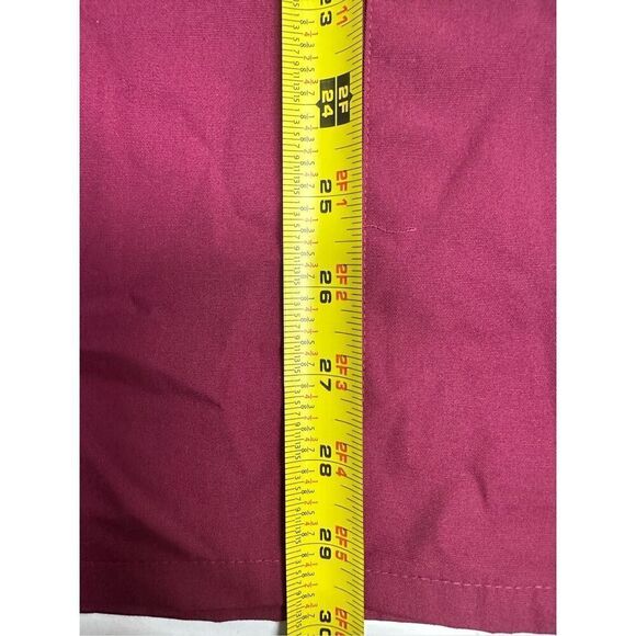NWT Adar Scrubs Women’s Top Uniform Advantage V Neck Pocket Burgandy Size 2X - Picture 9 of 12